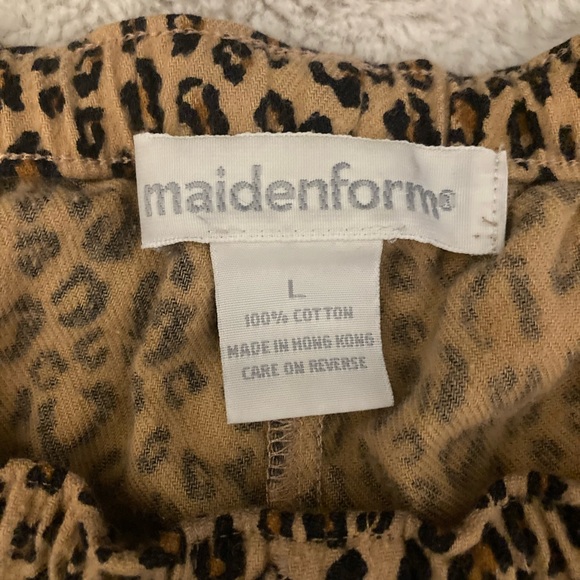 Never Worn MAIDENFORM Maternity Lounge Pants in Animal Print, size L - Picture 3 of 3
